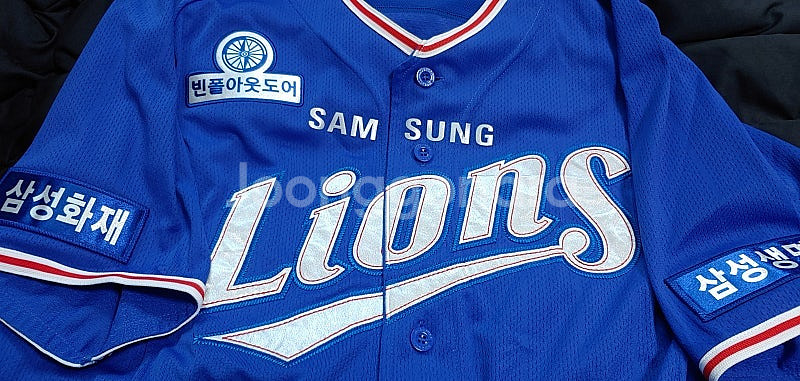 삼성라이온즈 빈폴 유니폼 마킹 안지만--3