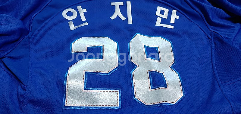삼성라이온즈 빈폴 유니폼 마킹 안지만--4