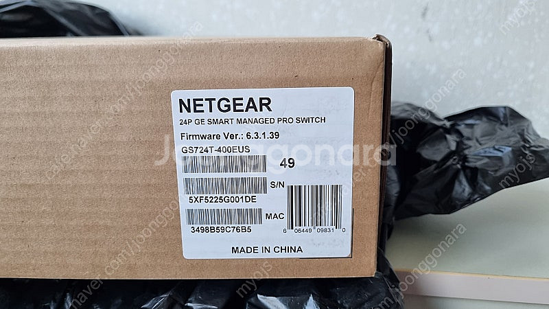 넷기어 네트워크 스위칭허브 hub GS724T-400E...--2