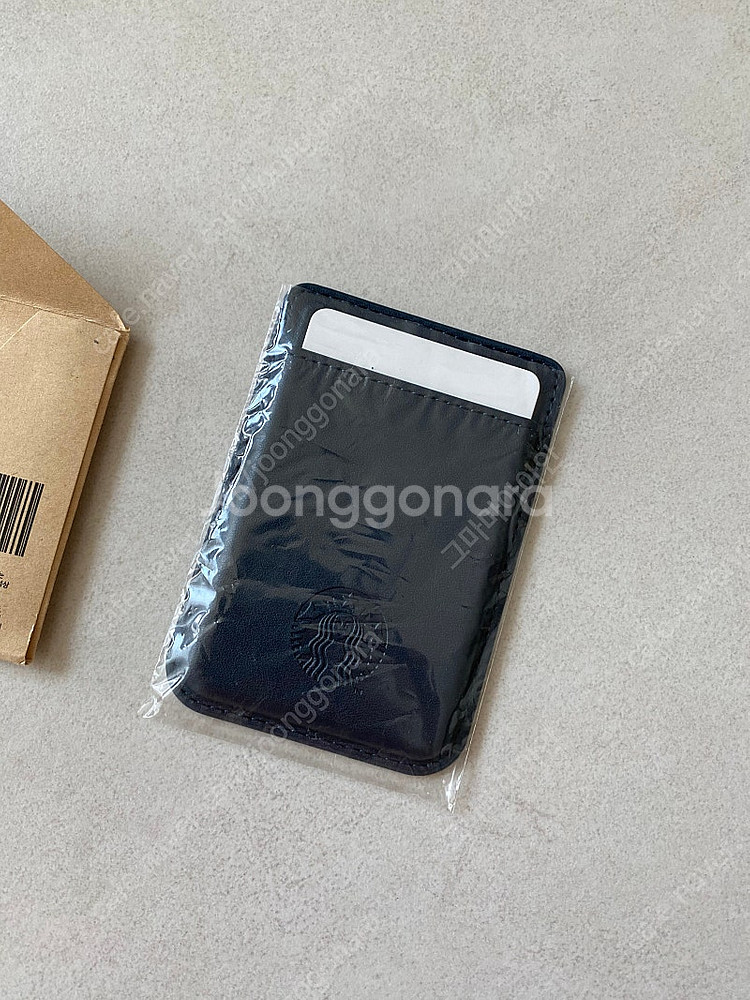 스타벅스 카드지갑 네이비 택포--1