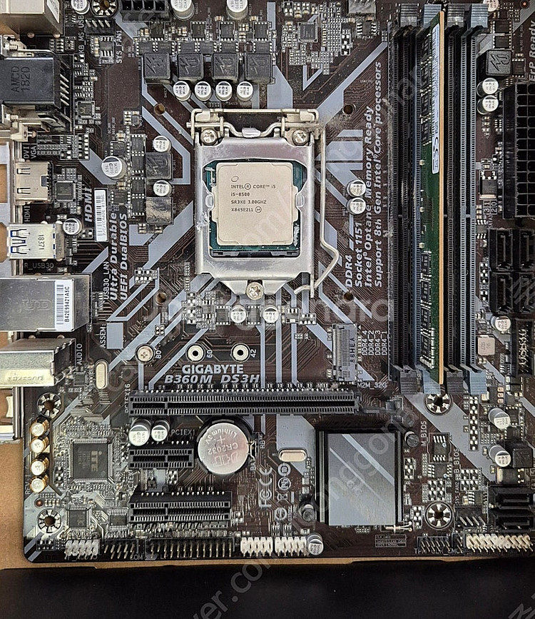 i5 8500 + 기가바이트 B360M DS3H 팝니다--0