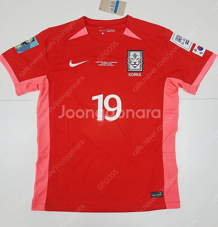 한국 여자 축구 국대 유니폼 조소현 케이시유진--0