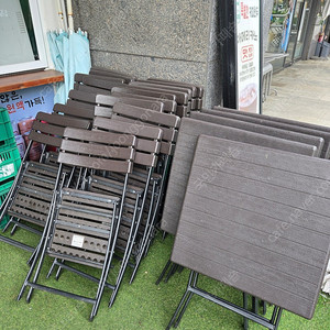 야외 접이식 테이블의자