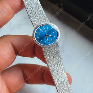[정품] 파텍필립 여성용 엘립스 18K 화이트골드 청판 금통 스몰 (Patek Philippe Golden Ellipse Blue Dial 18K WG Women's)