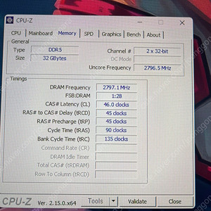 (서울)마이크론 ddr5 16기가 램 두개 32기가