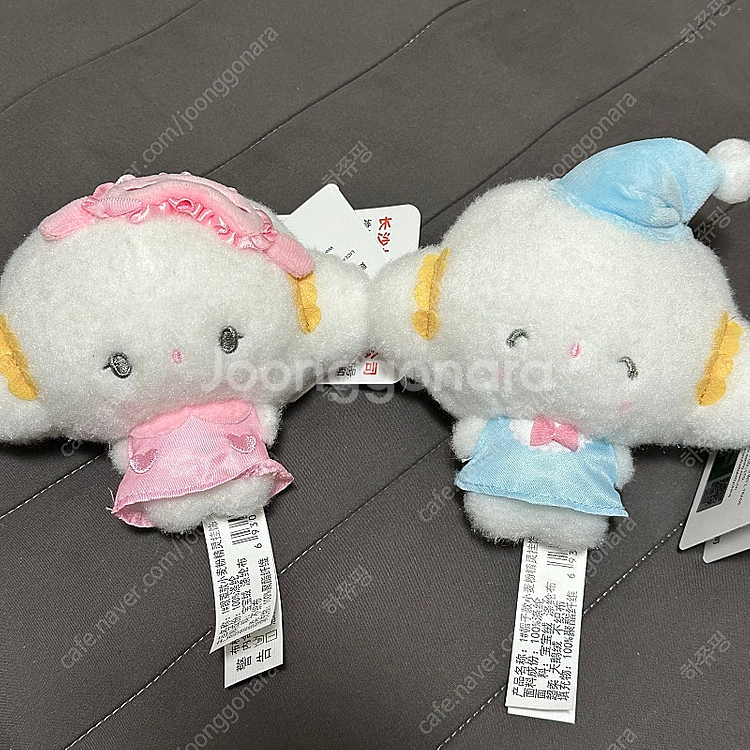 산리오 코기뮹 복슬복슬 인형 커플 키링--0