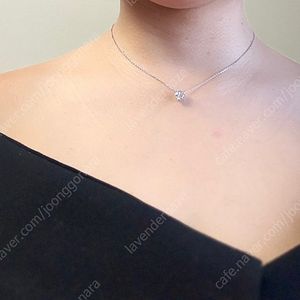 최상급 랩다이아 1.5캐럿 화이트골드 18k 목걸이 새상품