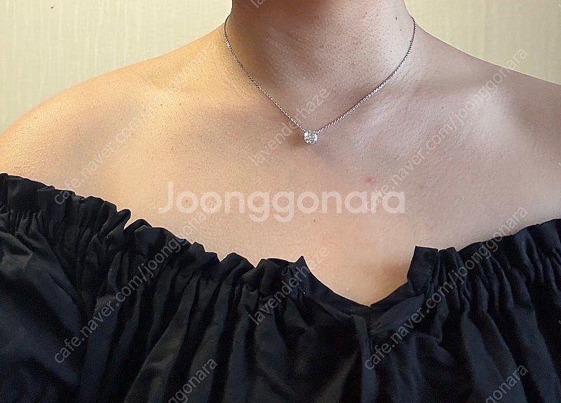 최상급 랩다이아 1.5캐럿 화이트골드 18k 목걸이 새...--6