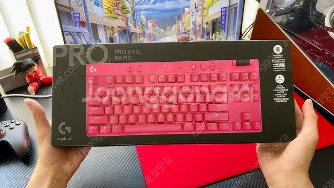 로지텍 PRO X TKL RAPID 키보드 화이트 색상...--1