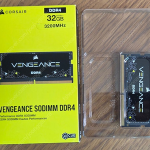 커세어 벤전스 노트북 DDR4 3200Mhz(PC4-25600) 메모리 32GB 팝니다.