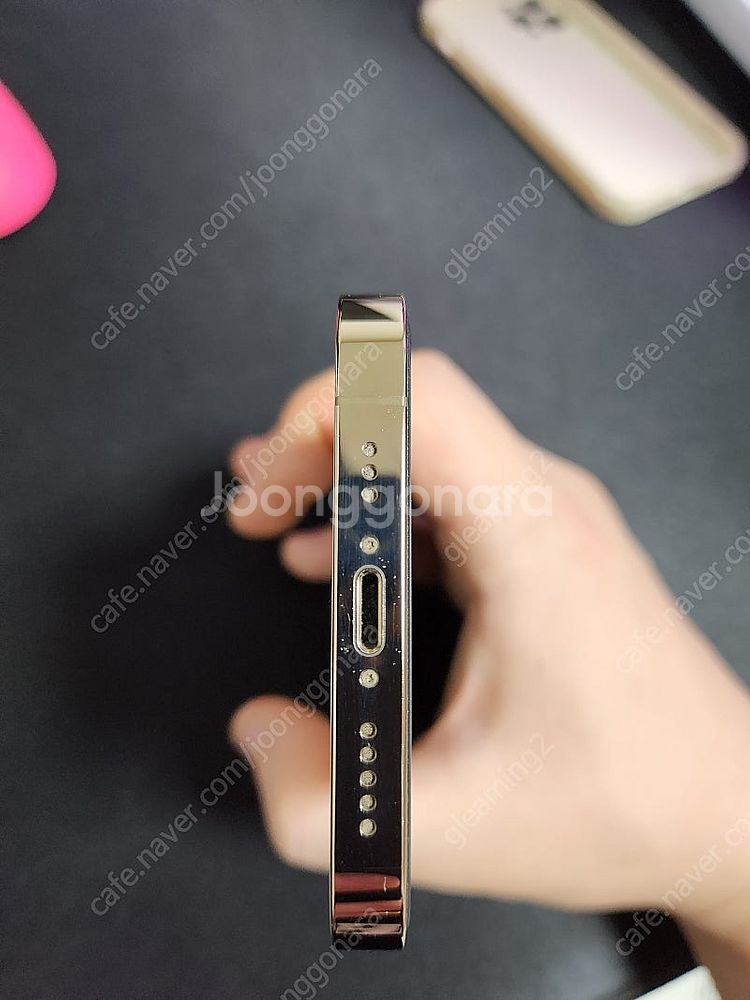 아이폰12프로 골드 128gb 외관s급--6