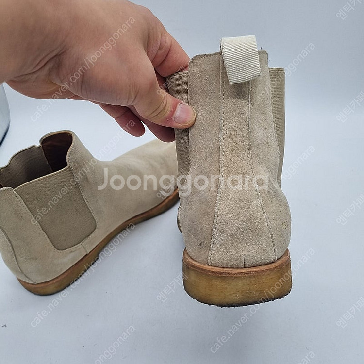 커먼프로젝트 스웨이드 첼시부츠 샌드 250~255mm--7
