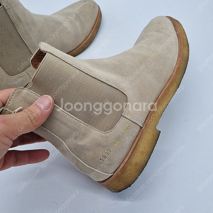 커먼프로젝트 스웨이드 첼시부츠 샌드 250~255mm--8