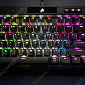 풀윤활 커세어 K70 RGB TKL 은축 게이밍키보드 팝니다