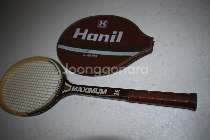 (OLD 라켓) 한일 Maximum 테니스 라켓 우드 ...--6
