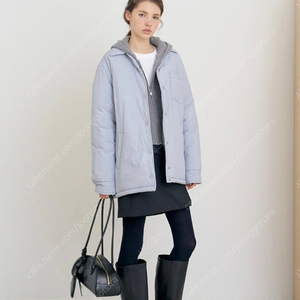 포유온 아몬 패딩 스카이블루