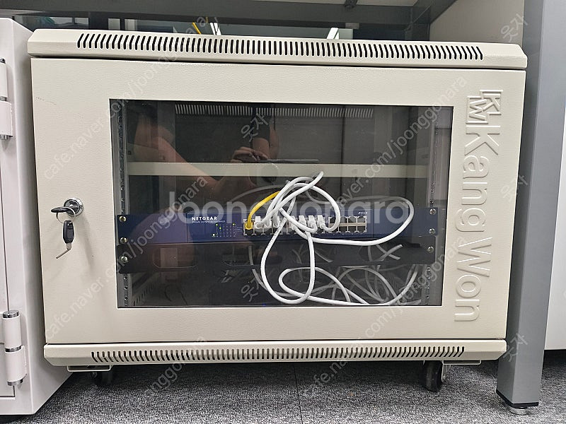 NETGEAR 스위치 허브 JFS524 + 서버렉--0