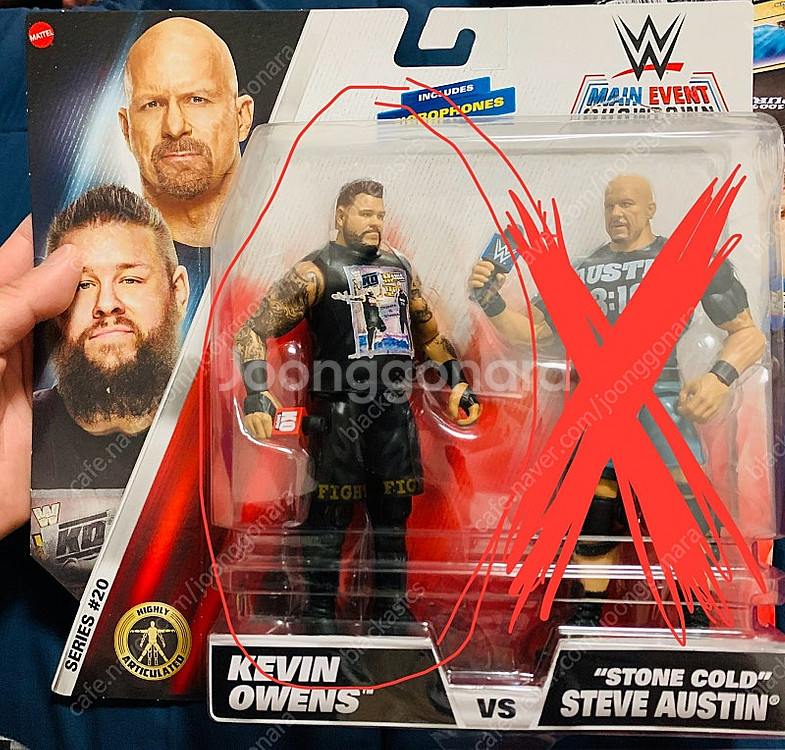 [Mattel] WWE 메인이벤트 쇼다운 2팩 케빈 오...--2