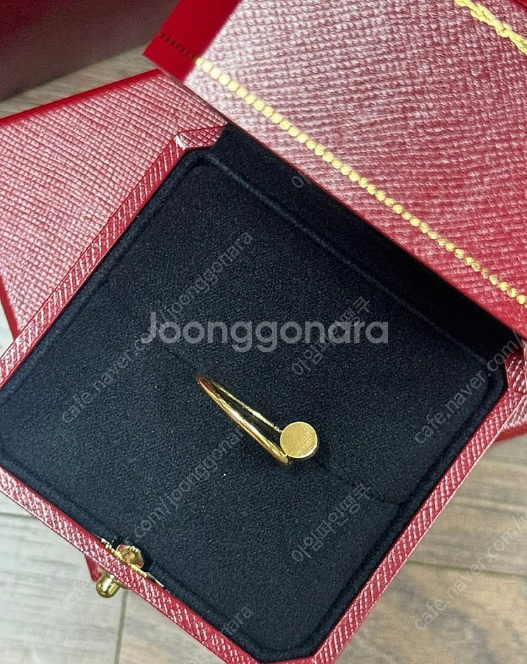 정품 까르띠에 앵끌루 반지--1