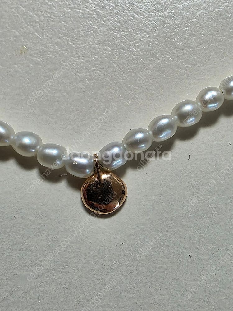 14K 진주 목걸이 판매합니다.--2