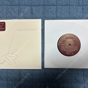 [희귀] (前 비틀즈) 폴 맥카트니 "FINE LINE" 영국판 7-inch single Paul McCartney, ex Beatles Chaos and Creation 매카트니