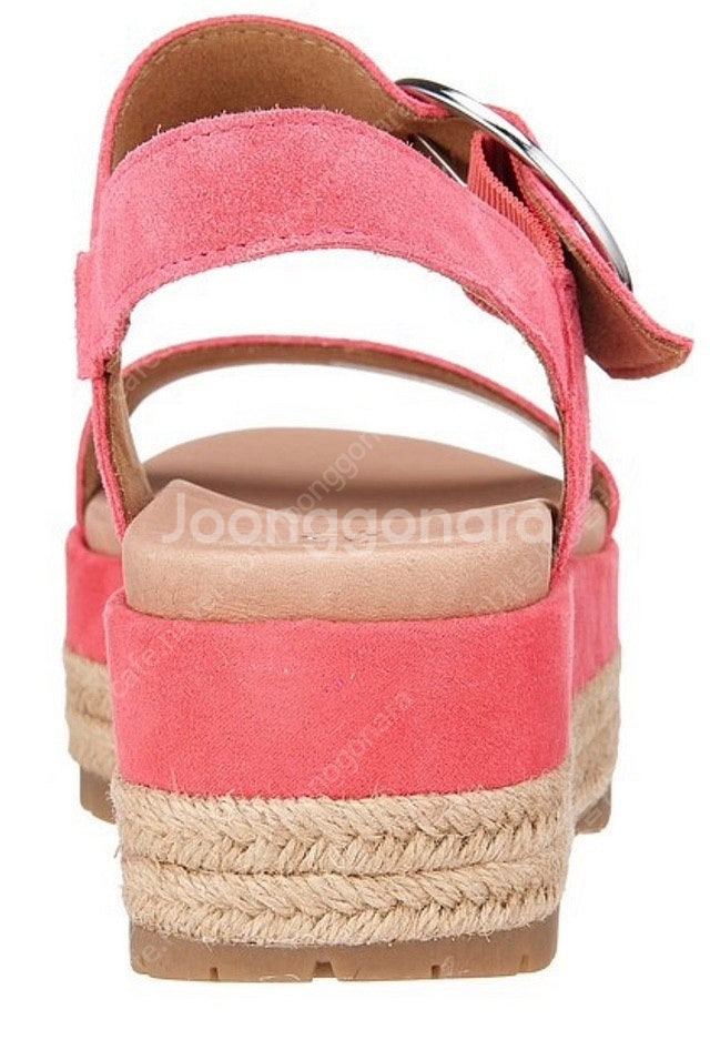 새상품) 어그 ugg 8 250 핑크 플랫폼 샌들 스웨...--1
