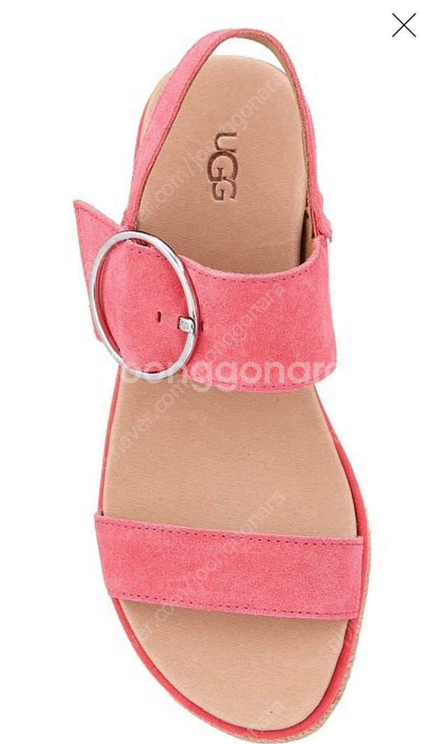 새상품) 어그 ugg 8 250 핑크 플랫폼 샌들 스웨...--3