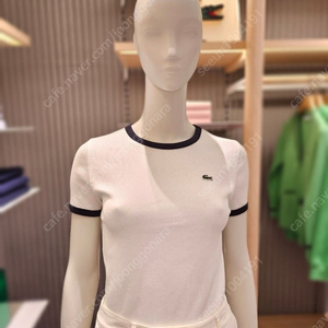라코스테 여성 링거 티셔츠