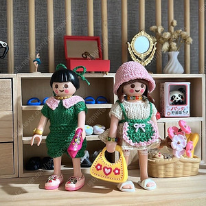 플레이모빌 뜨개의상 및 미피