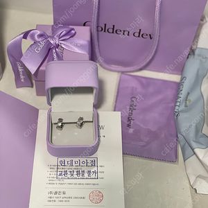 골든듀 듀이터널스 화이트골드 귀걸이