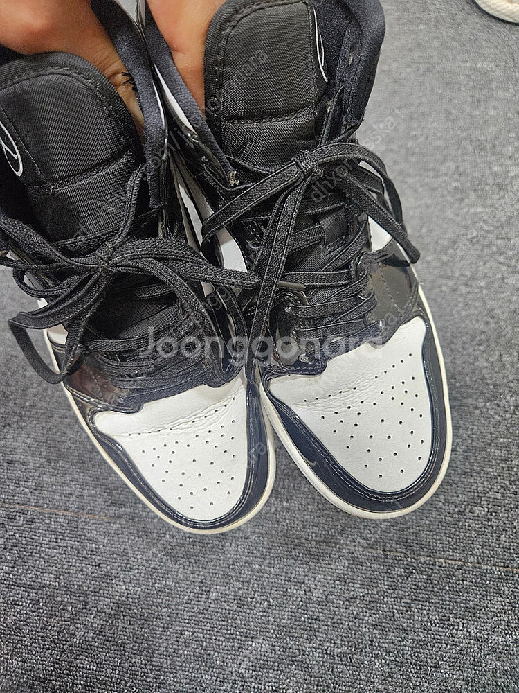 조던1 Mid SE asw 블랙 260--1
