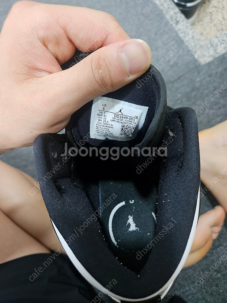조던1 Mid SE asw 블랙 260--2