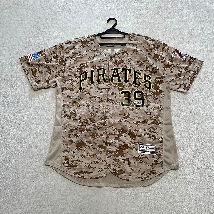 XXL 피츠버그 파이리츠 마제스틱 카모 유니폼 MLB--0
