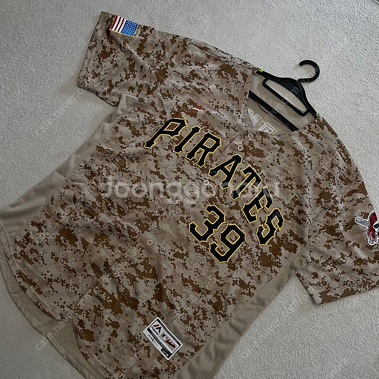 XXL 피츠버그 파이리츠 마제스틱 카모 유니폼 MLB--2