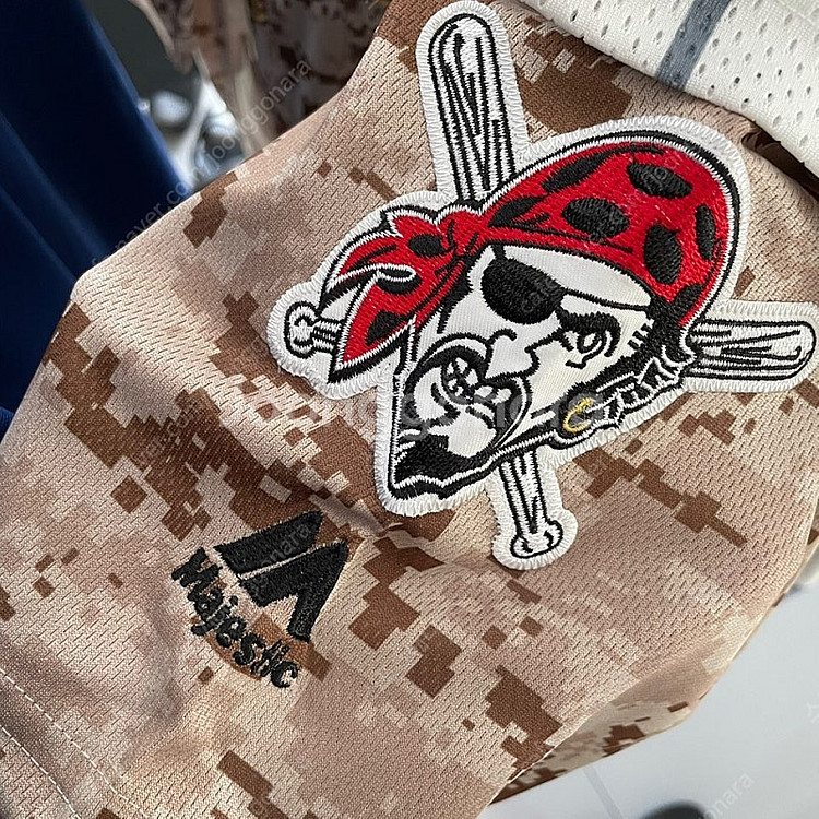 XXL 피츠버그 파이리츠 마제스틱 카모 유니폼 MLB--4