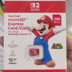 닌텐도 스위치 2용 샌디스크 Micro SD Express 256G 새제품 팝니다.