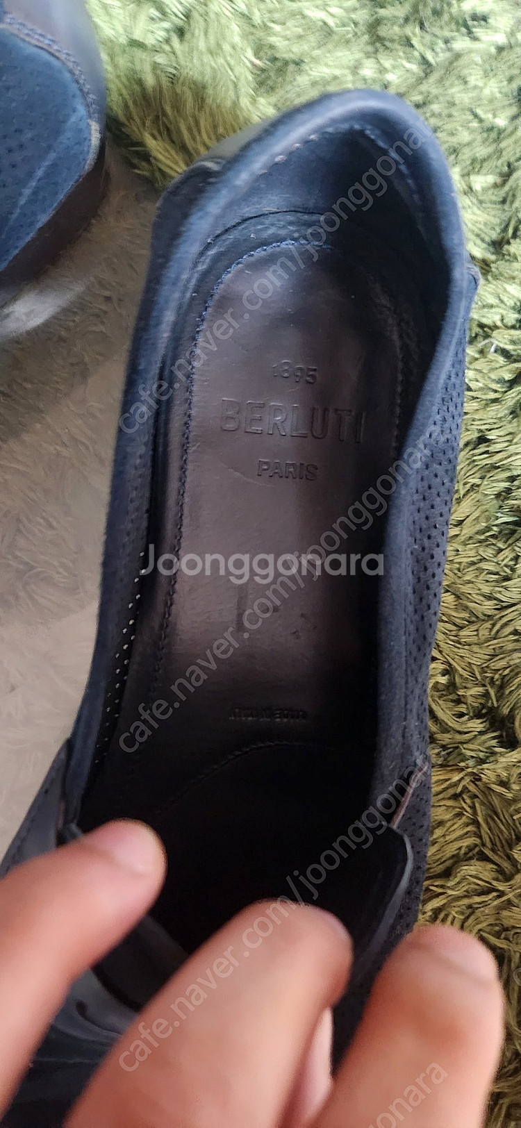 벨루티 로젠조리미니 펀칭스웨이드로퍼--1