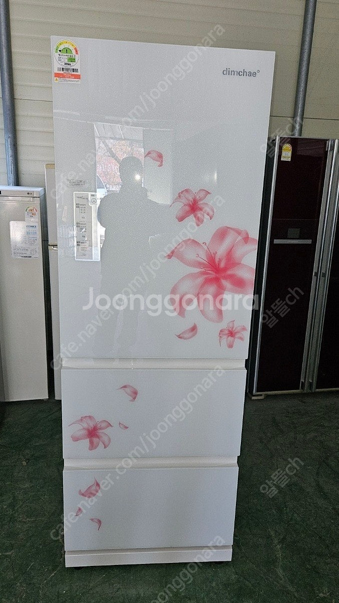 [무료배송설치] 47.중고김치냉장고 스탠드형 355L--0