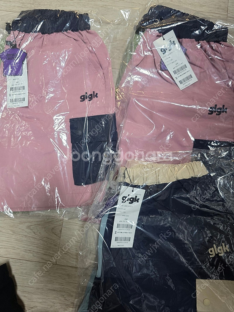 glgk 반반팬츠 핑크130.블루140(블루판완)--0