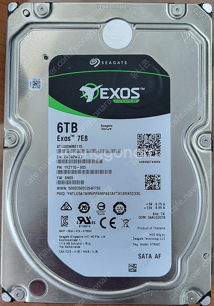 시게이트 EXOS 6TB 엔터프라이즈 3.5인치 SAT...--0