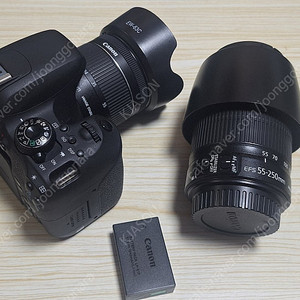캐논 800D + EF-S 18-55, EF-S 55-250