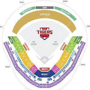 [최저가 7.4 금요일] 기아 타이거즈 vs 롯데 자이언츠 3루 응원특별석 4연석 양도해요