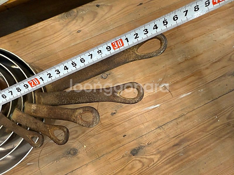 프랑스 앤틱 빈티지 동냄비 5개셋트 카페인테리어--7