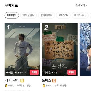 cgv 영화 예매 1매에 평일(월~금) 7000원 주말 8000원