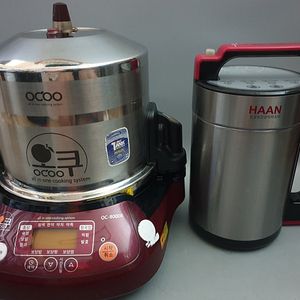 오쿠 중탕기 약탕기+한경희 원터치 건강식마스터 콩국수/두유/죽메이커