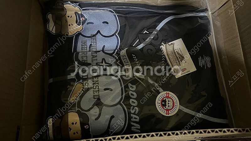 두산베어스 망그러진곰(망곰)유니폼 사이즈100--0
