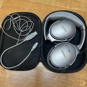 보스 qc35 II 실버 헤드폰 풀세트