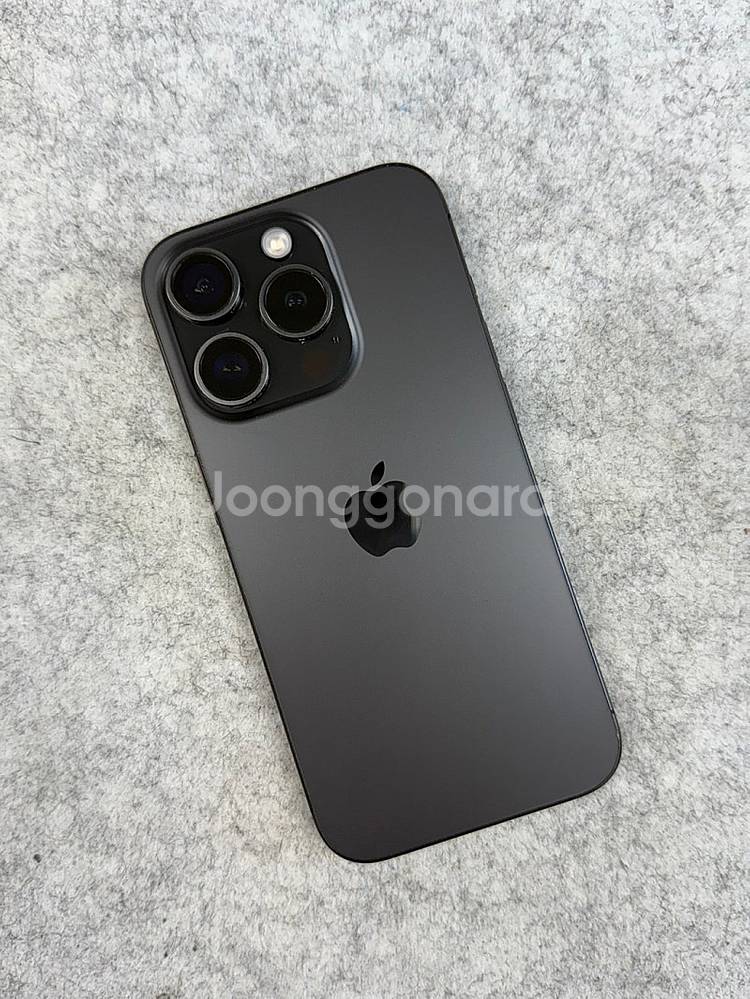 (자급제)아이폰15프로 블랙 128G 배터리 93% 미...--0