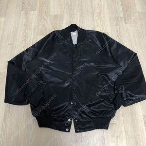 [55,000] (L) 90's MADE IN U.S.A HARTWELL 하트웰 새틴 바시티 자켓 블랙 스타디움 점퍼
