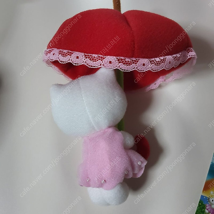 헬로키티 신슈 한정 사과 우산 키티 인형 키체인+고전 키티 스트랩 세트 이미지